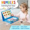 Peaceable Kingdom Numbers Learning Fun Tote – Counting, Patterns, Sequences, Educational Toys Ages 4+