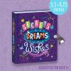 Peaceable Kingdom Secrets, Dreams and Wishes Glow in the Dark 6.25″ Lock and Key, Lined Page Diary for Kids