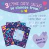 Peaceable Kingdom Valentines Cards for Kids Classroom, Set of 28 Valentines Day Gifts, Mini Popper Heart Pop It Fidget Toys, Classroom Exchange Set, Unique Fun Gifts for Kids, Ages 4+(Cosmic Space Cootie Catcher Cards)