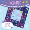 Peaceable Kingdom Valentines Cards for Kids Classroom, Set of 28 Valentines Day Gifts, Mini Popper Heart Pop It Fidget Toys, Classroom Exchange Set, Unique Fun Gifts for Kids, Ages 4+(Cosmic Space Cootie Catcher Cards)