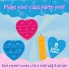 Peaceable Kingdom Valentines Cards for Kids Classroom, Set of 28 Valentines Day Gifts, Mini Popper Heart Pop It Fidget Toys, Classroom Exchange Set, Unique Fun Gifts for Kids, Ages 4+(Mini Popper Heart Pop It Fidgets)