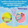Peaceable Kingdom Valentines Cards for Kids Classroom, Set of 28 Valentines Day Gifts, Mini Popper Heart Pop It Fidget Toys, Classroom Exchange Set, Unique Fun Gifts for Kids, Ages 4+(Mini Popper Heart Pop It Fidgets)