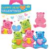 Peaceable Kingdom Valentines Cards for Kids Classroom, Set of 28 Valentines Day Gifts, Mini Popper Heart Pop It Fidget Toys, Classroom Exchange Set, Unique Fun Gifts for Kids, Ages 4+(Gummy Bear Scratch and Sniff Scented Candy Heart Valentines)