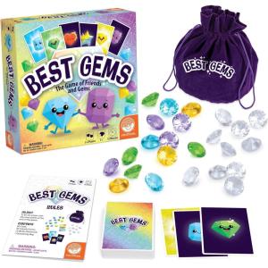 MindWare Best Gems Family Game for 5 Year Olds and up – Match Giant Gems to Earn Points, 2 to 4 Players