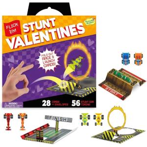 PEACEABLE KINGDOM Flick ‘Em Stunts Super Valentine, 1 EA
