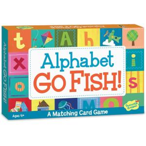 Peaceable Kingdom Alphabet Go Fish Letter Matching Card Game with 52 Oversized Cards Card Games for Kids Ages 4+ 2 to 6 Players