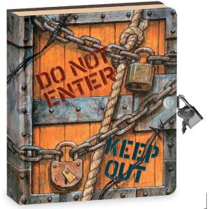 Peaceable Kingdom Keep Out 6.25″ Lock and Key, Lined Page Diary for Kids
