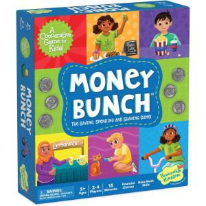 Peaceable Kingdom Money Bunch Game – Cooperative Board Game Teaching Smart Money Habits of Learning to Save, Share and Spend Money