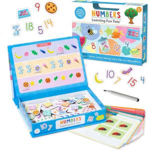 Peaceable Kingdom Numbers Learning Fun Tote – Counting, Patterns, Sequences, Educational Toys Ages 4+