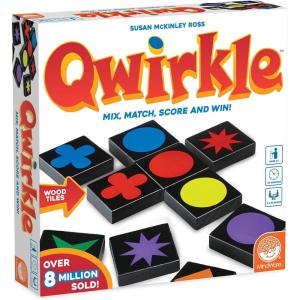Qwirkle Board Game – Strategy Game for 2-4 Players Ages 6+ – Deluxe with Trays(Qwirkle)