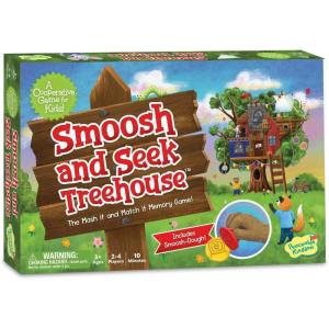 Peaceable Kingdom Smoosh and Seek Treehouse – Cooperative Memory-Matching Game – Use Teamwork to Win! – Perfect for Families with Kids Ages 3 & up