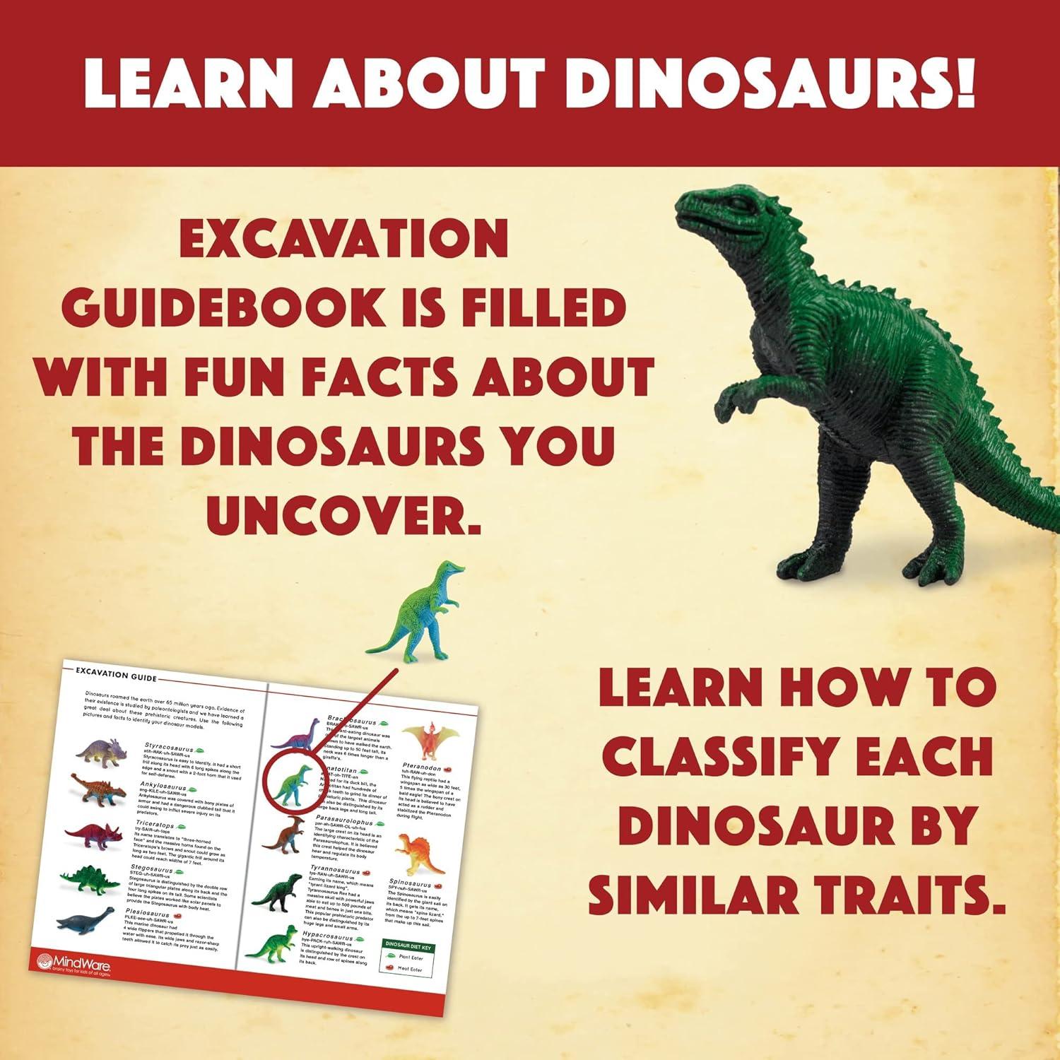 imageMindWare Dig It Up Dinosaur eggs excavation kit