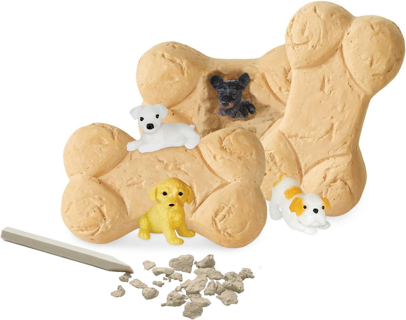 imageMindWare Dig it Up Puppies Excavation Kit Educational Toys for Kids 4 and Up Dig Kit with 12 Bones 12 Puppy Figurines 12 Chisels Ideal for Group Activities Events or Classroom Brain Breaks