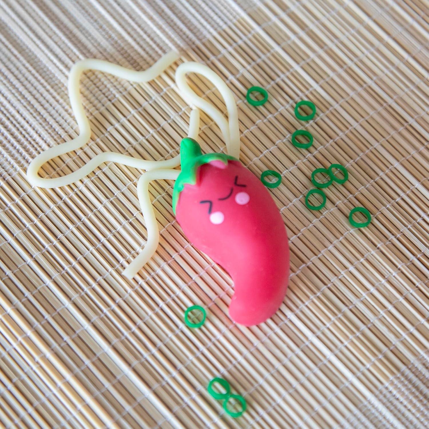 imageMindWare Foodie Fidgets Ramen Noodles and Toppings Set of Squishy Toys for Kids and Adults Ages 5 and Up