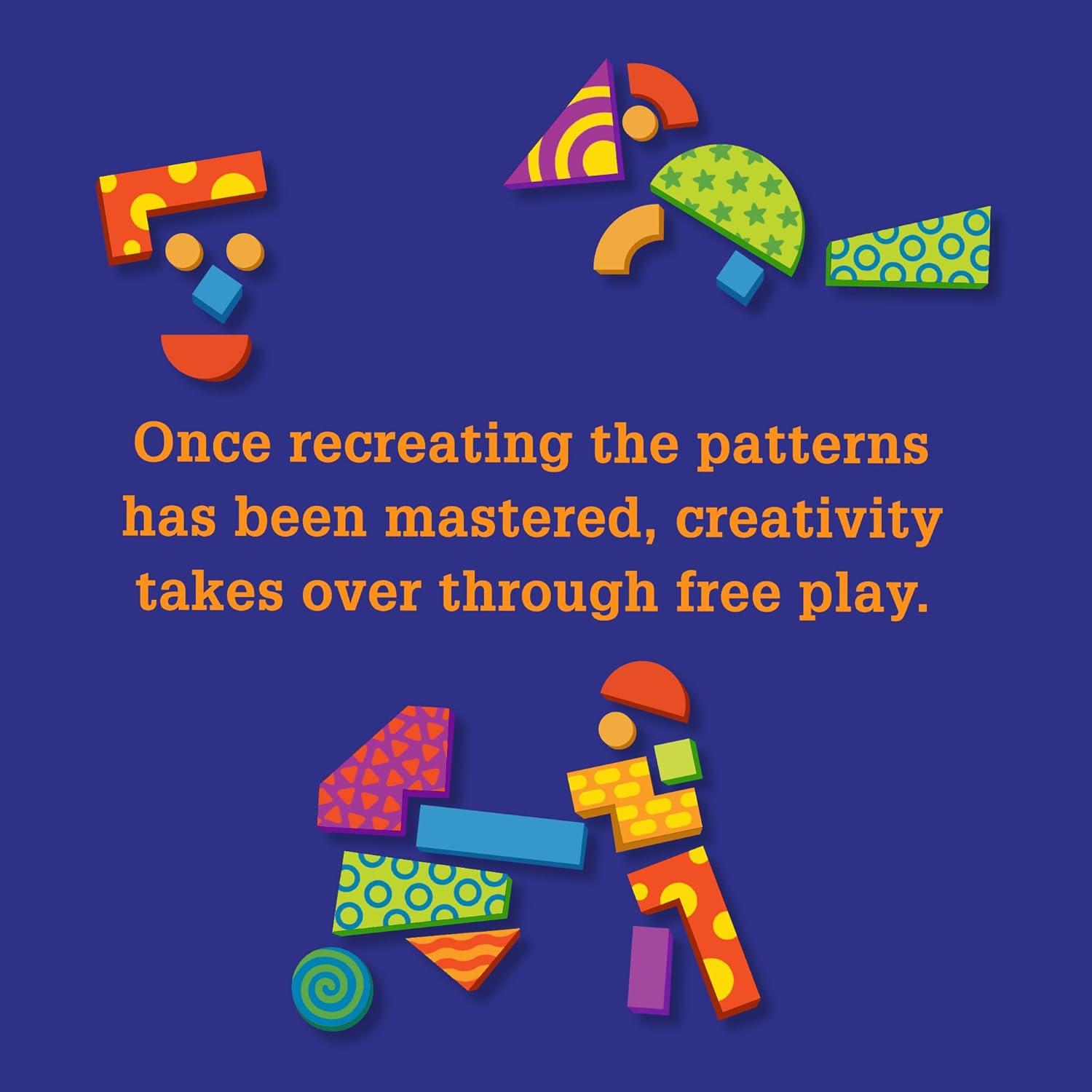 imageMindWare Imagination Patterns Creative Magnetic Play with Patterned Shapes