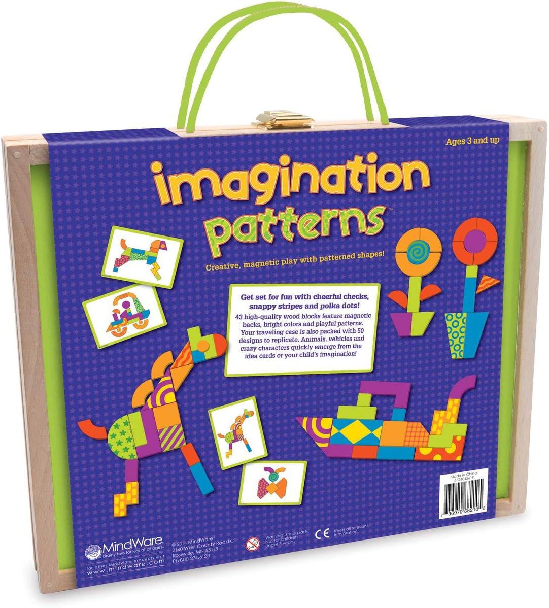 imageMindWare Imagination Patterns Creative Magnetic Play with Patterned Shapes