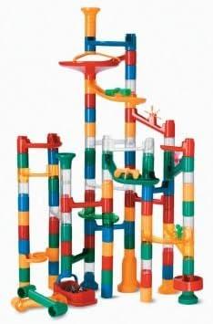 imageMindWare Marble Run 123 Piece Set 103 Durable Pieces and 20 Marbles STEM Building Set for Kids