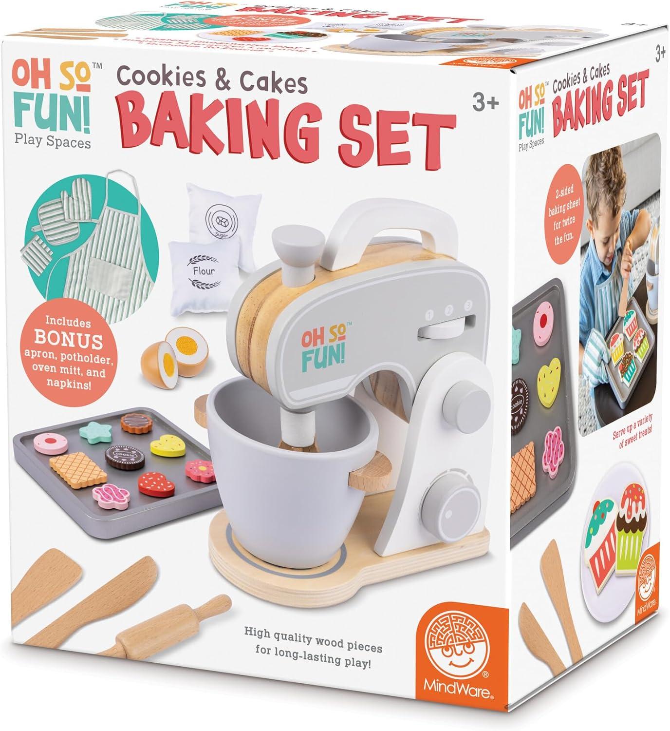 imageMindWare Oh So Fun Cookies amp Cakes Toy Baking Set for Kids Ages 3 and Up