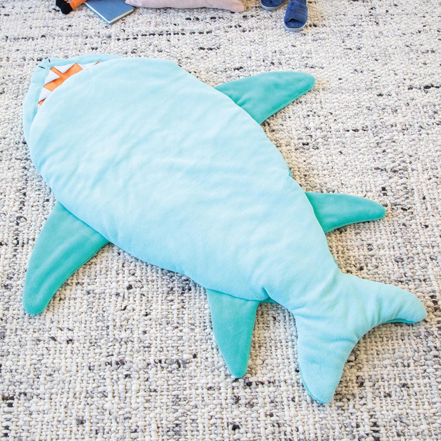 imageMindWare Oh So Fun Shark Sleeping Bag for Kids Ages 3 and Up