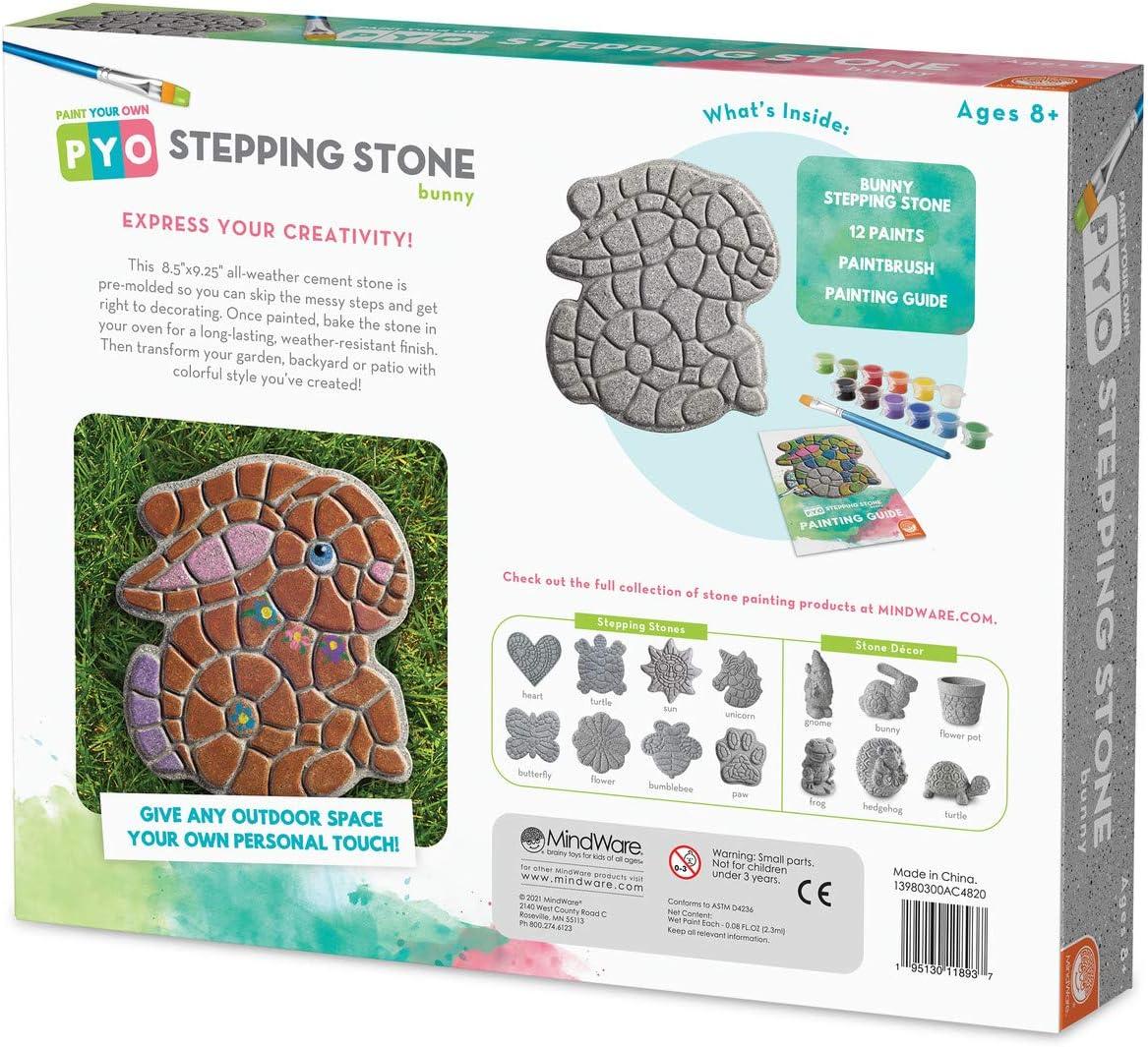 imageMindWare Paint Your Own Stepping Stone Bunny Easter Gift for 8 Year Olds amp Up