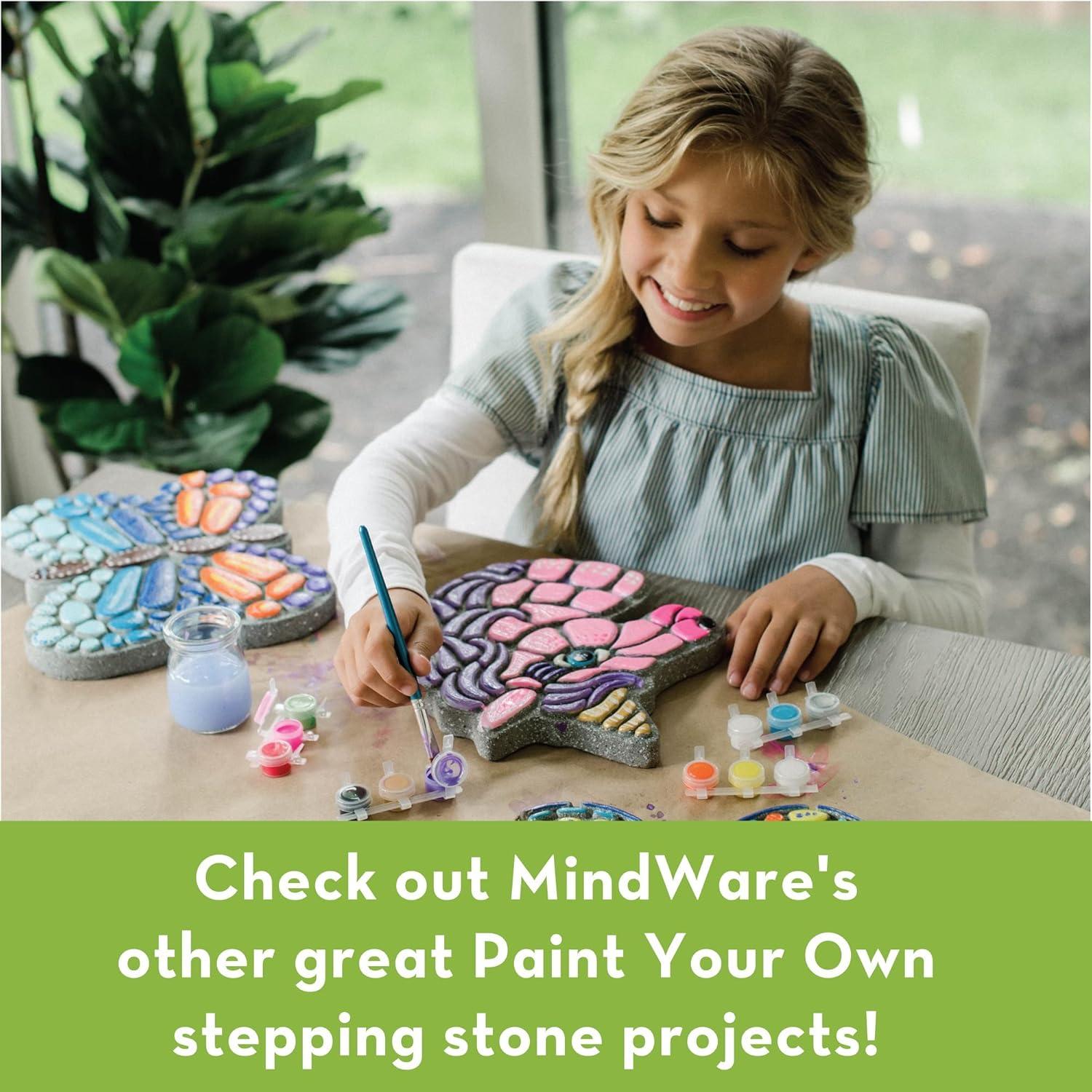 imageMindWare Paint Your Own Stepping Stone Bunny Easter Gift for 8 Year Olds amp Up