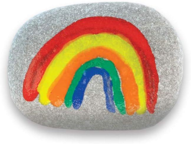 imageMindWare Paint Your Own Story Stones Creative Storytelling Art Kit with 16 Paintable Stones Paints and Brushes Imaginative Language Play for Kids Ages 8 and Up Creative Gifts for Kids