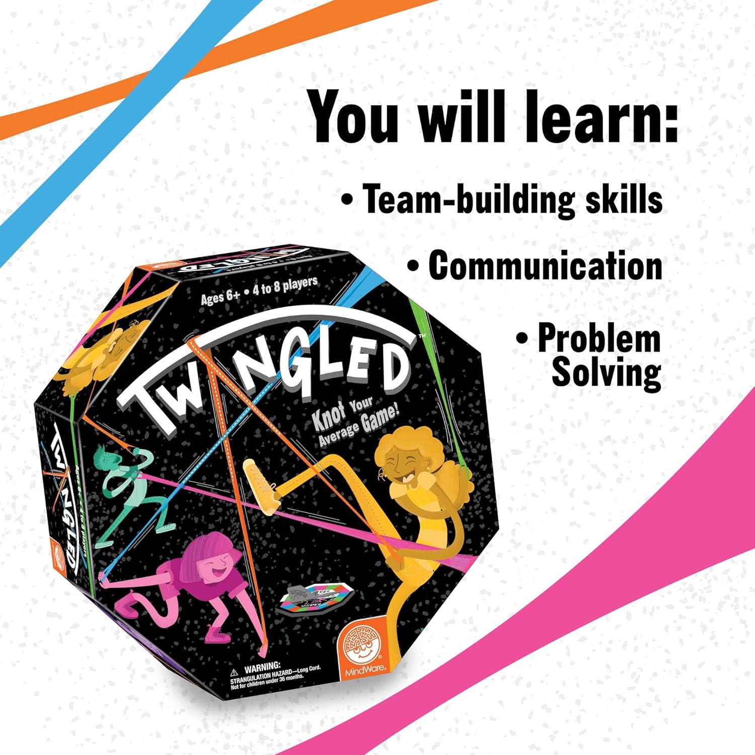 imageMindWare TWANGLED Game Cooperative Team Building Activity for Large Groups Funny Human Knot Game for 48 Players Ages 6 amp Older