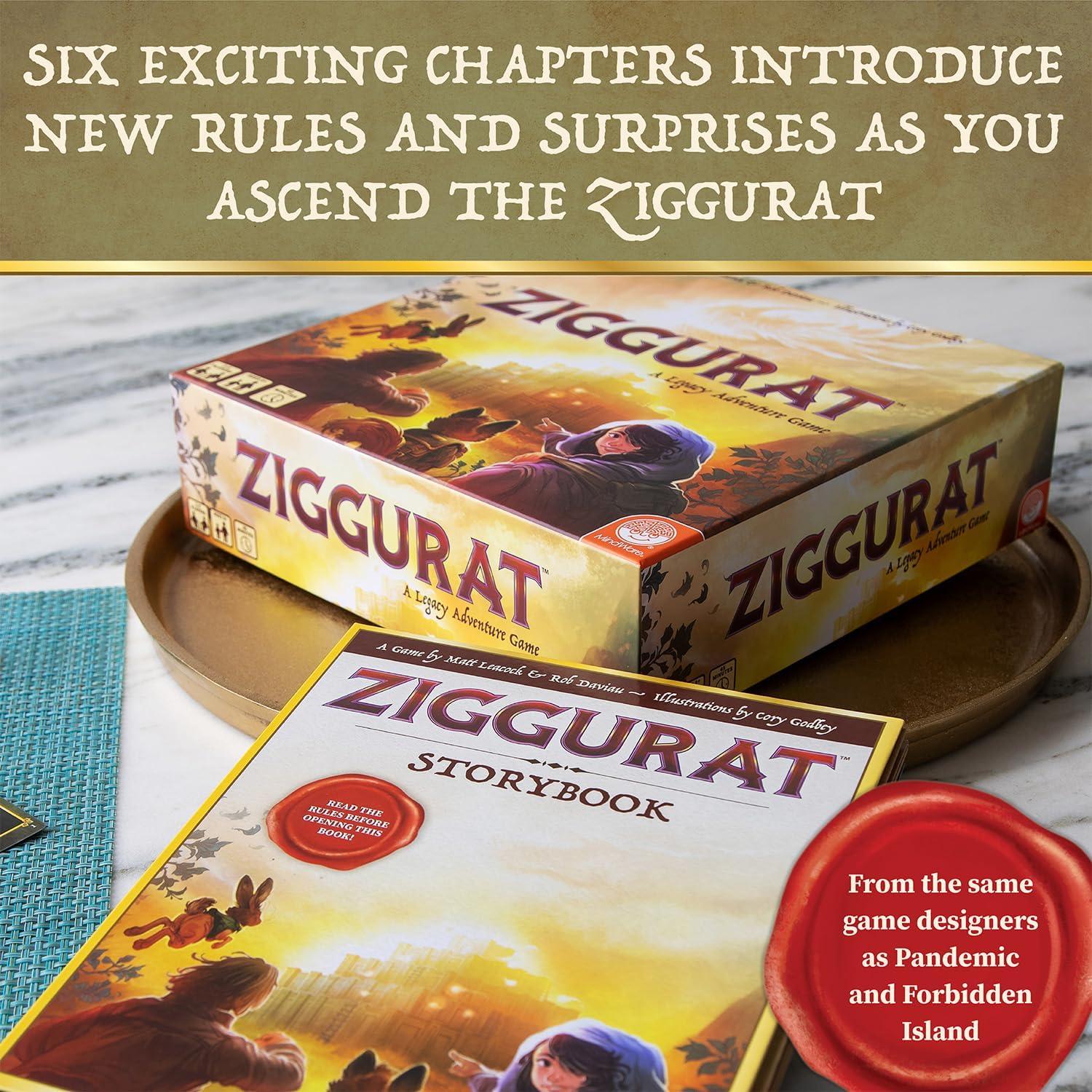 imageMindWare Ziggurat Cooperative Family Legacy Adventure Game by Matt Leacock amp Rob Daviau Illustrated by Cory Godbey for Ages 8
