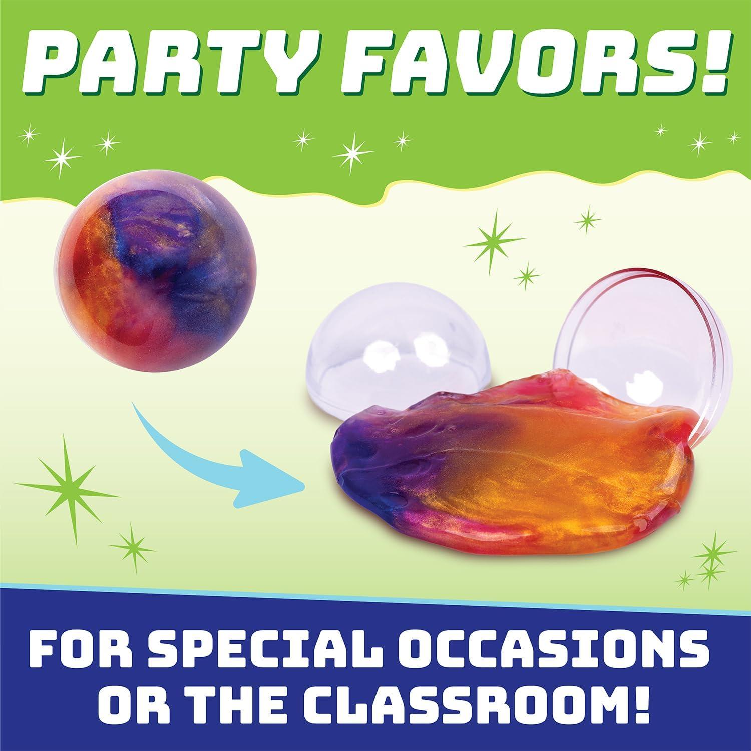 imagePeaceable Kingdom 28 Party Favors for Kids Fun Gift for Birthday Classroom Prizes Pinata and Goodie Bag Stuffers Galactic Slime Balls28 Galactic Slime Ball Set