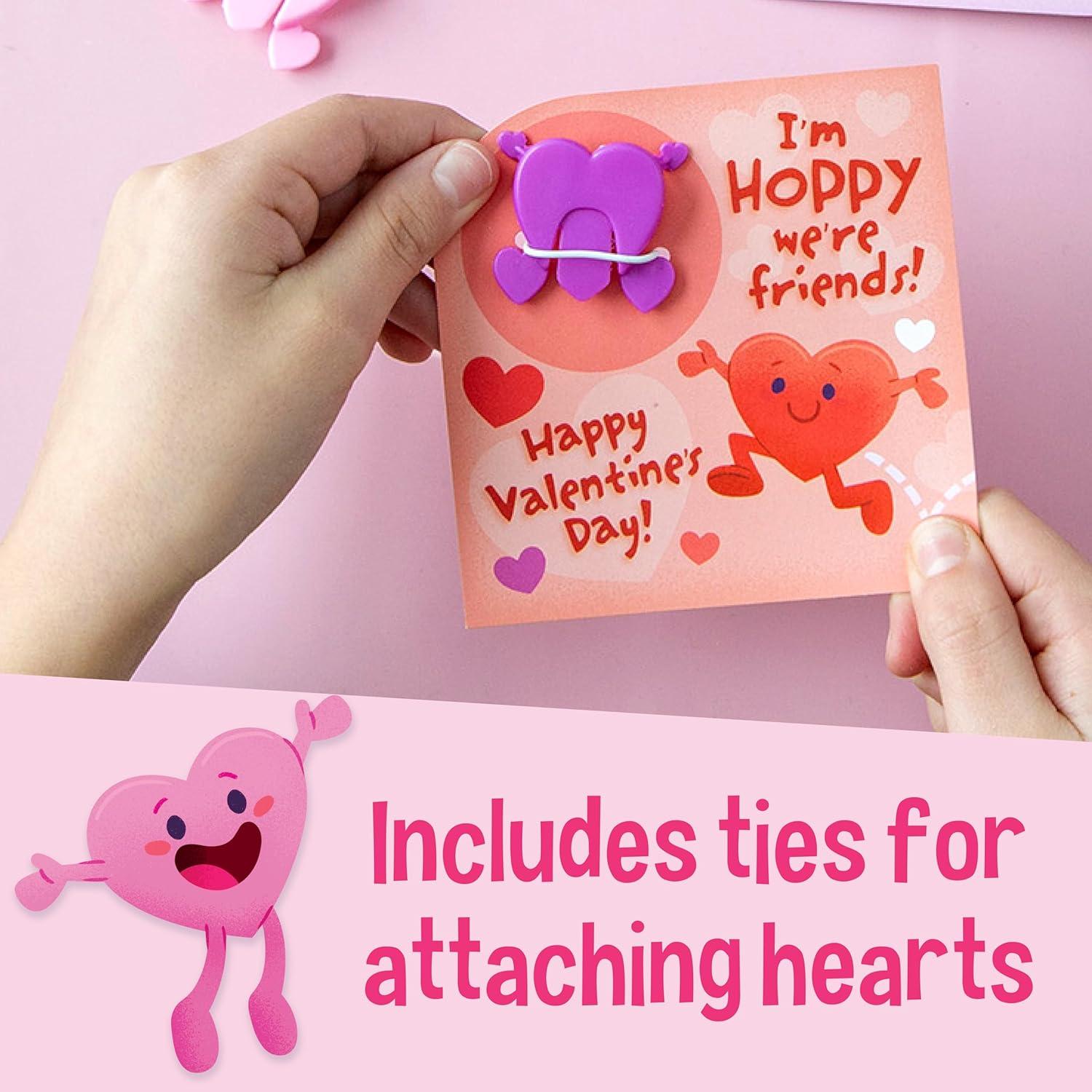 imagePeaceable Kingdom 28 Party Favors for Kids Fun Gift for Birthday Classroom Prizes Pinata and Goodie Bag Stuffers Galactic Slime Balls28 Hopping Hearts Valentines