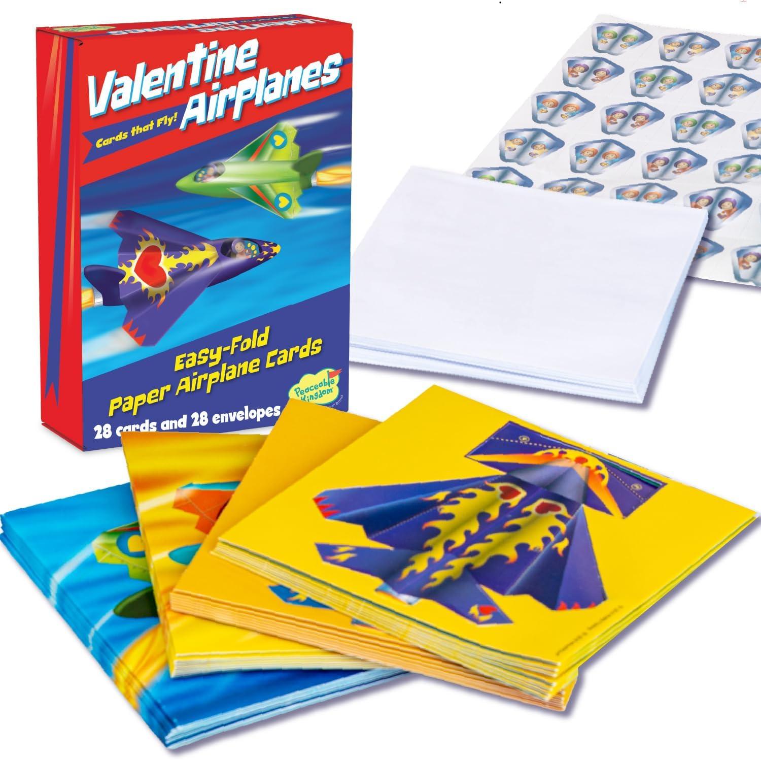 imagePeaceable Kingdom 28 Party Favors for Kids Fun Gift for Birthday Classroom Prizes Pinata and Goodie Bag Stuffers Galactic Slime BallsPop Out Airplanes