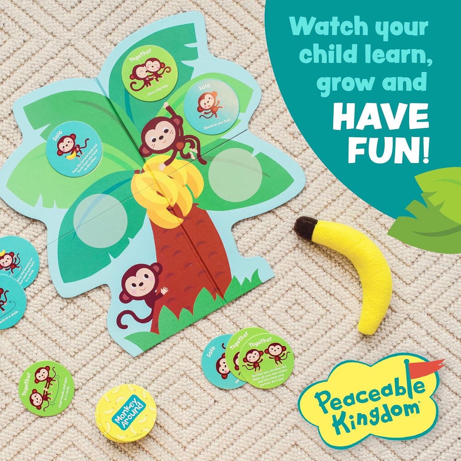 imagePeaceable Kingdom Deluxe Monkey Around First Game for Toddlers Interactive Play with Parent Ages 2Classic