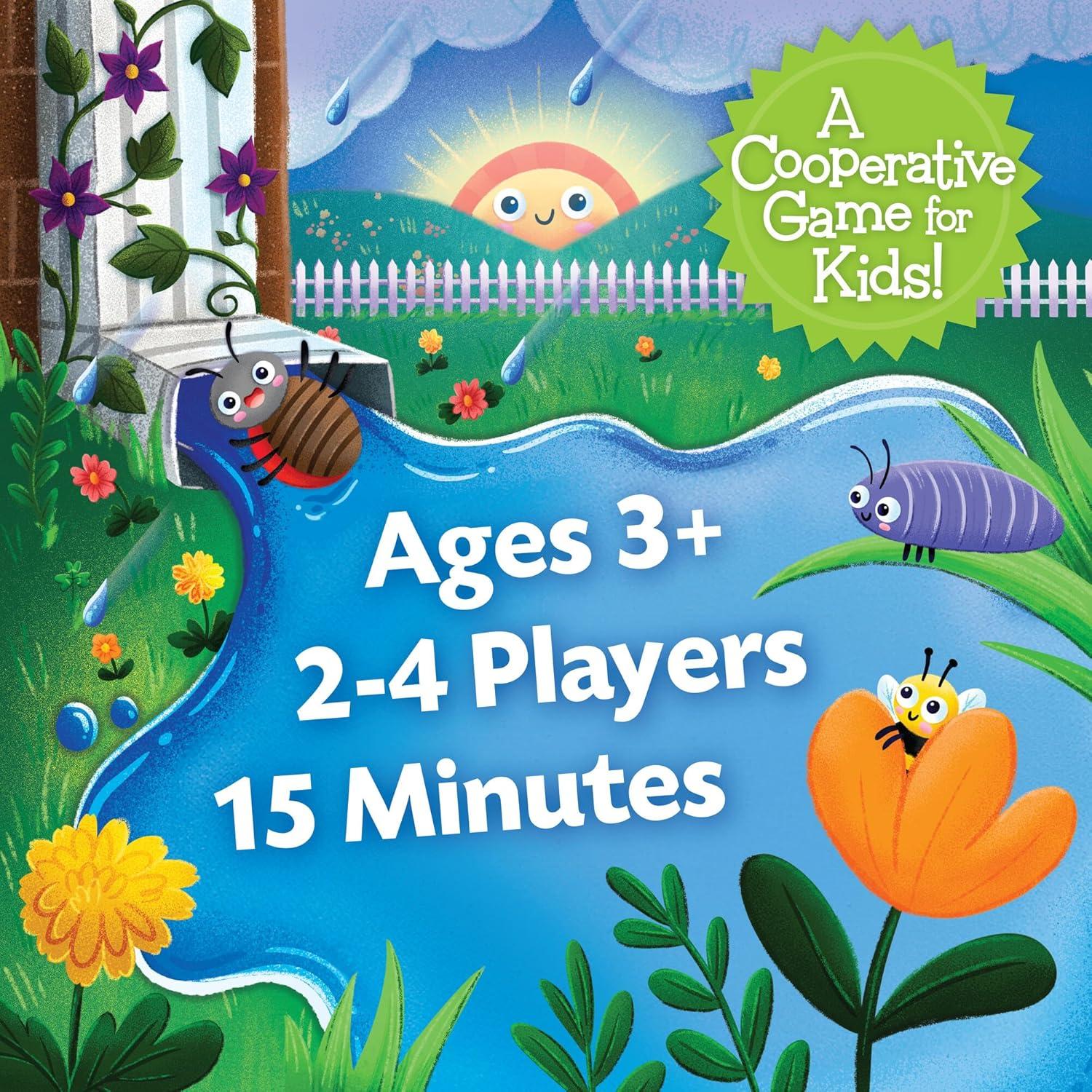 imagePeaceable Kingdom Down The Waterspout Cooperative Board Game Preschool Matching Game for Kids Teamwork amp Social Skills Ages 3 24 Players