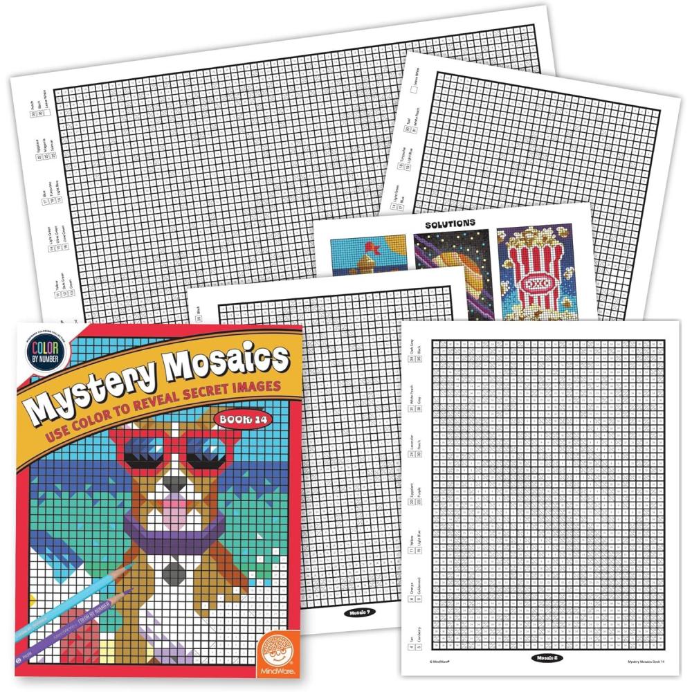 imageMindWare Color by Number Mystery Mosaics Book 14Book 14