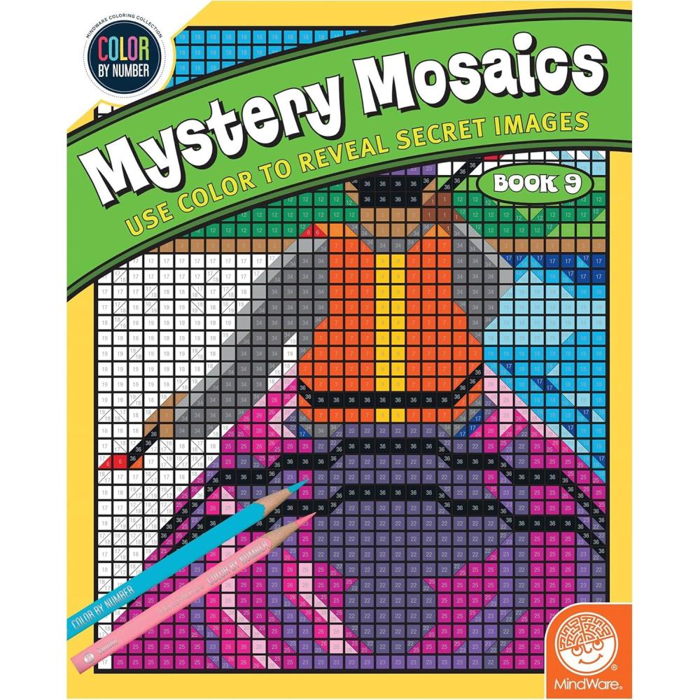 imageMindWare Color by Number Mystery Mosaics Book 14Book 9