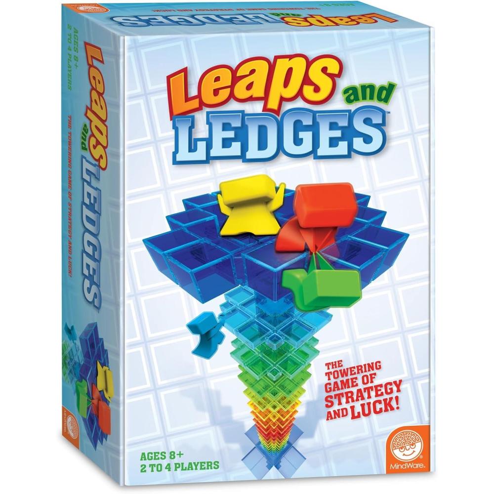 imageMindWare Leaps and Ledges Strategy Game Ages 8 Fun Party Game and Family Game Night Activity for Kids Teens and Adults 2 to 4 Players