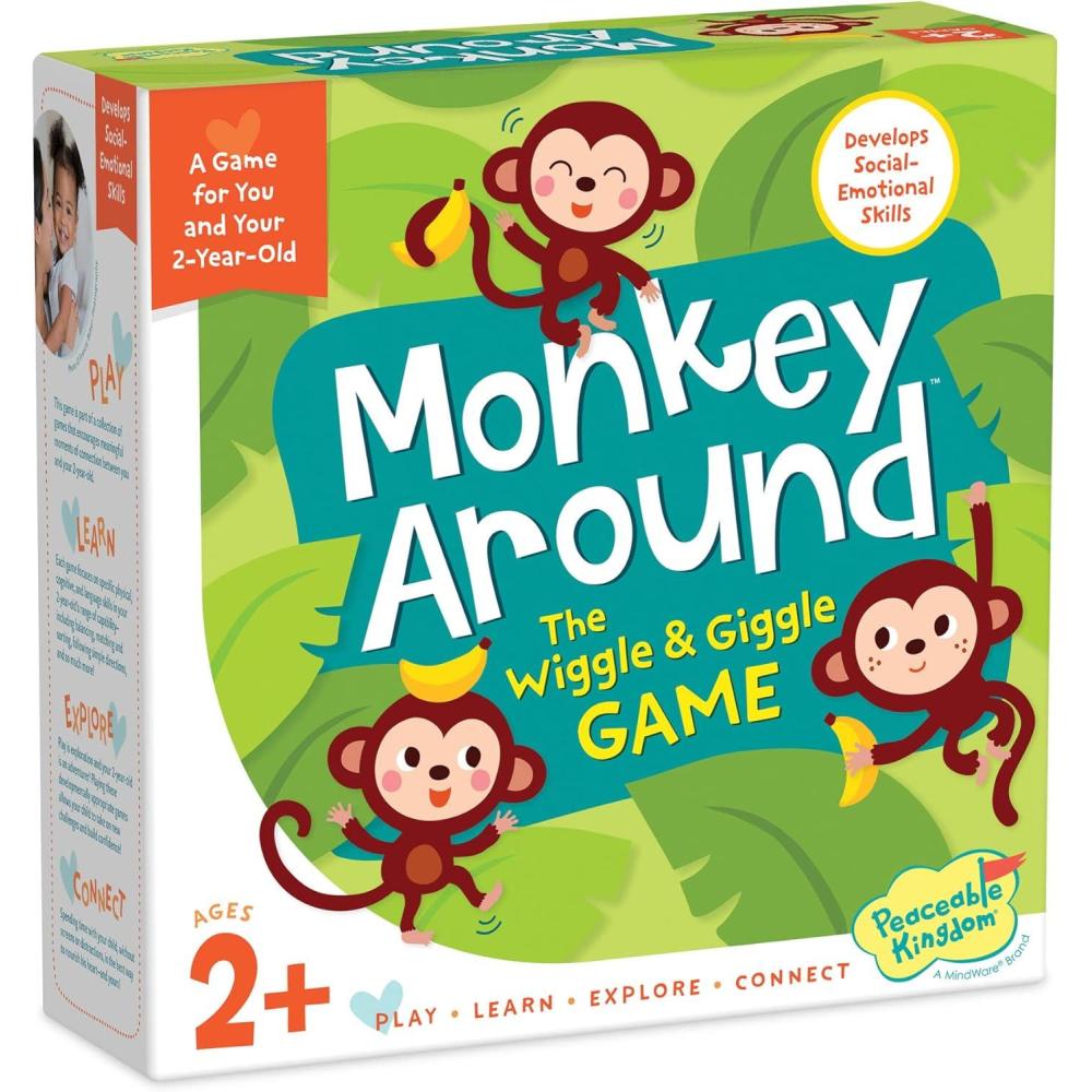 imagePeaceable Kingdom Deluxe Monkey Around First Game for Toddlers Interactive Play with Parent Ages 2Classic