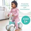 MindWare Balance Bike 1+ Year Old Baby First Bicycle for Toddlers 1-2 First Birthday Gift Ideas Interactive Montessori Ride On Toy – Oh So Fun Teal