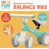 MindWare Balance Bike 1+ Year Old Baby First Bicycle for Toddlers 1-2 First Birthday Gift Ideas Interactive Montessori Ride On Toy – Oh So Fun Teal