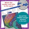MindWare Color by Number Mystery Mosaics Book 15 – Number-Guided Hidden-Image Coloring Activity Book, Ages 6+