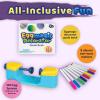MindWare Eggmagic Decorator Easter Egg Coloring Kit, Automatic 360 Egg Spinner with Food Safe Markers for Creative Egg Decorating, Includes 8 Markers, Kids Ages 4+, Easter Gift for Kids