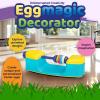 MindWare Eggmagic Decorator Easter Egg Coloring Kit, Automatic 360 Egg Spinner with Food Safe Markers for Creative Egg Decorating, Includes 8 Markers, Kids Ages 4+, Easter Gift for Kids