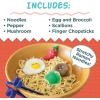 MindWare Foodie Fidgets Ramen Noodles and Toppings Set of Squishy Toys for Kids and Adults – Ages 5 and Up