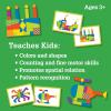 MindWare Imagination Patterns – Creative, Magnetic Play with Patterned Tangram Shapes – Includes 60 Magnetic Blocks, 60 Puzzle Cards, Dry Erase Markers & Wood Case – Deluxe