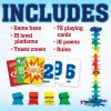 MindWare Leaps and Ledges Strategy Game – Ages 8+ – Fun Party Game and Family Game Night Activity for Kids, Teens, and Adults – 2 to 4 Players