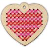MindWare Make Your Own Cross Stitch – Cute & usable DIY Crafts for Girls & Teens – Make 12 Wooden Pendants – 29 pcs(Cross-Stitch Jewelry)