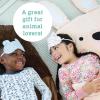 MindWare Oh So Fun! Bunny Sleeping Bag – Child Sleeping Bag for Kids Ages 3 & Up