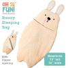 MindWare Oh So Fun! Bunny Sleeping Bag – Child Sleeping Bag for Kids Ages 3 & Up