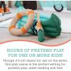 MindWare Oh So Fun Canoe Playset, Inflatable Pretend Camping Toy with Paddle, Life Preserver and Pump, Imaginative Indoor Role Play for Kids Ages 3+, Preschool Learning Toy