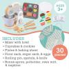 MindWare Oh So Fun! Cookies & Cakes Toy Baking Set for Kids – Ages 3 and Up